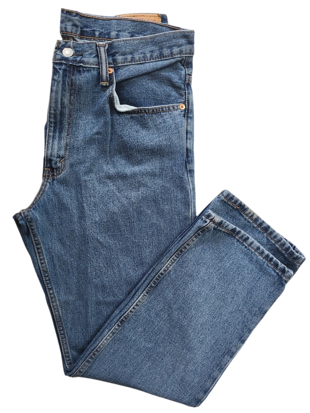 Levi's 516 Straight Leg Jeans Medium Wash Denim Men's W36 L30